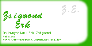 zsigmond erk business card